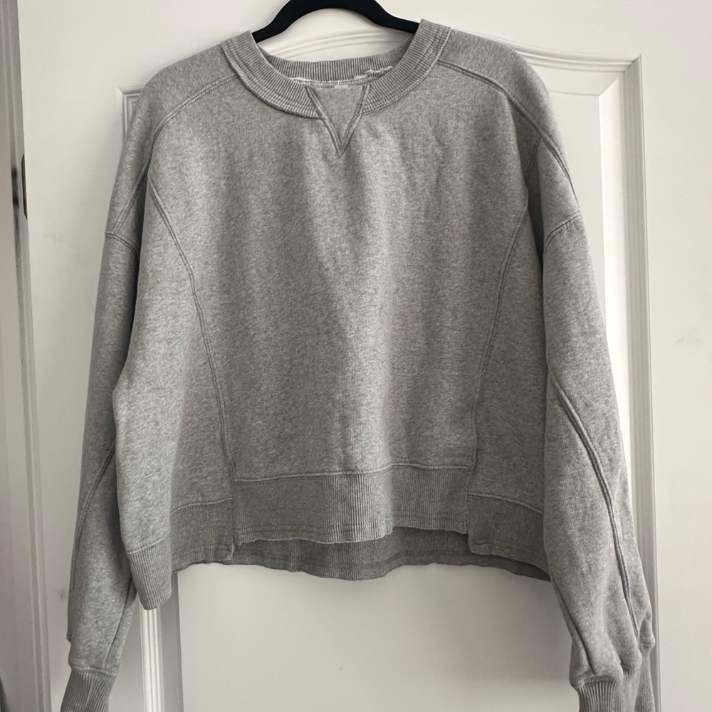 Free People Gray Sweatshirt